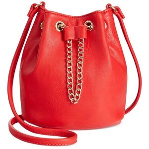 Red INC Bucket Bag